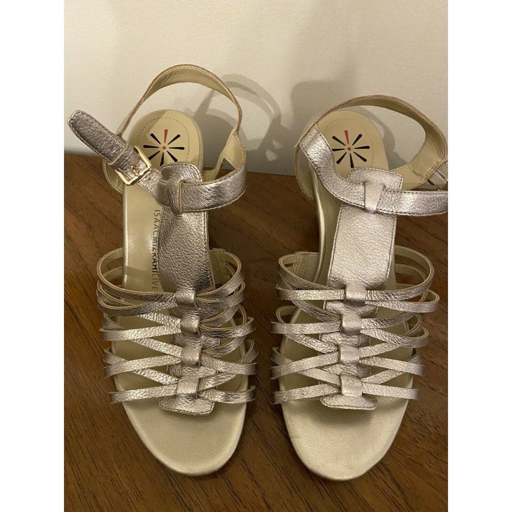 Isaac Mizrahi Live Women Fisherman Wedge Sandals S
